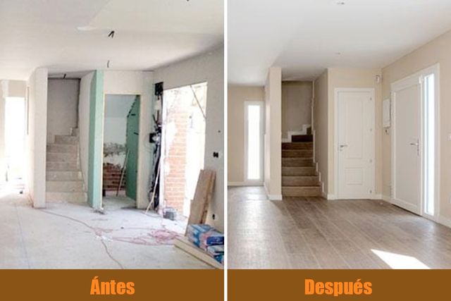 habitación antes y después 