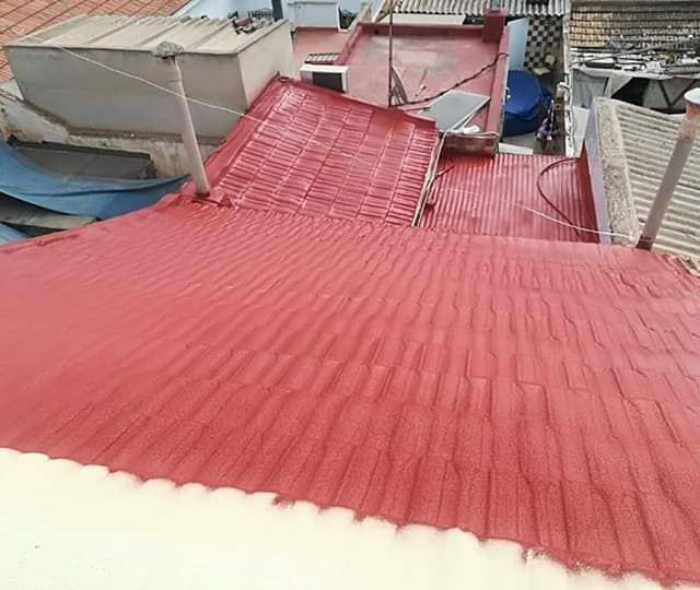 Aislamientos Poliuretano J.C. tejado pintado